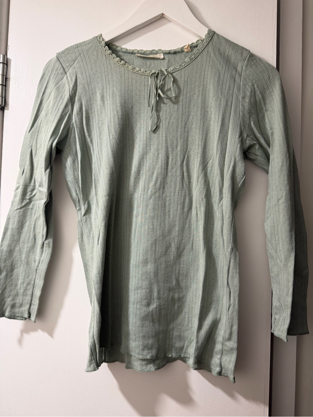 DÔEN Annie Tee, t-shirt, 100% Cotton, Malibu June, Pale Green, Size L